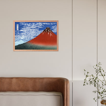 South Wind, Clear Sky (Red Fuji) by Katsushika Hokusai