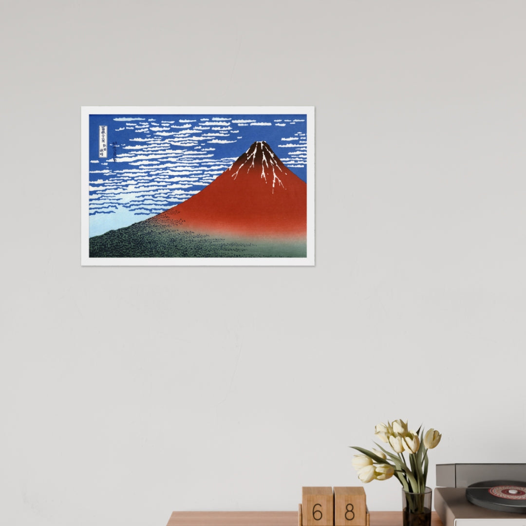 South Wind, Clear Sky (Red Fuji) by Katsushika Hokusai