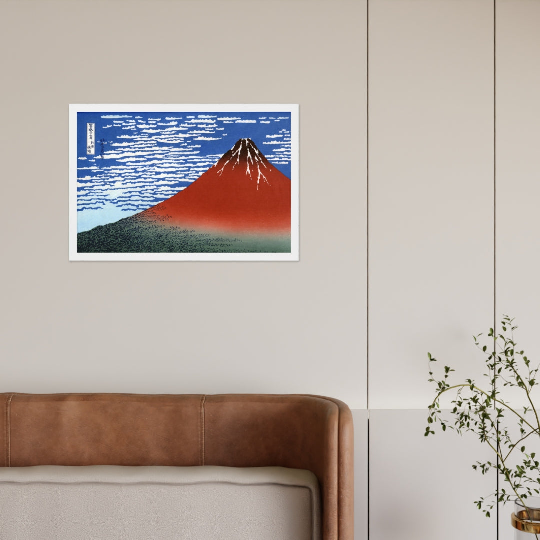 South Wind, Clear Sky (Red Fuji) by Katsushika Hokusai