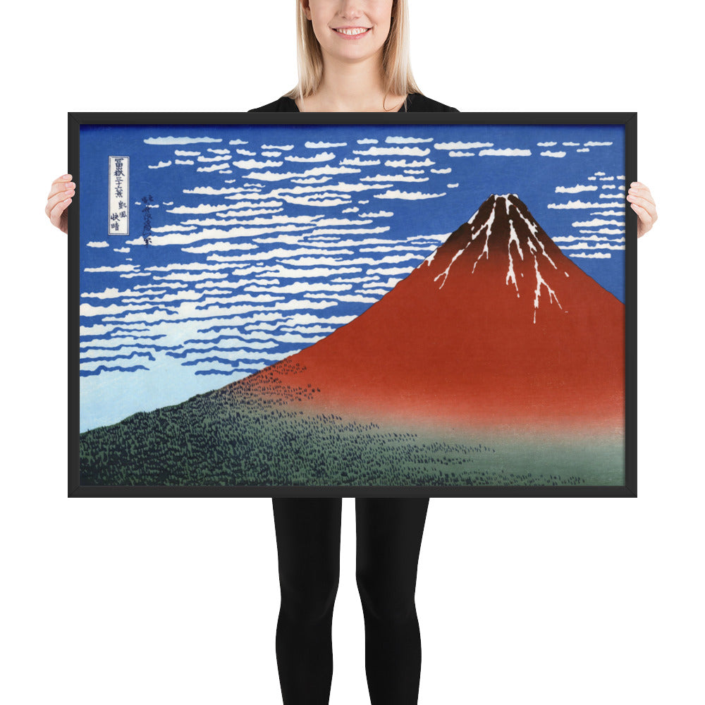 South Wind, Clear Sky (Red Fuji) by Katsushika Hokusai
