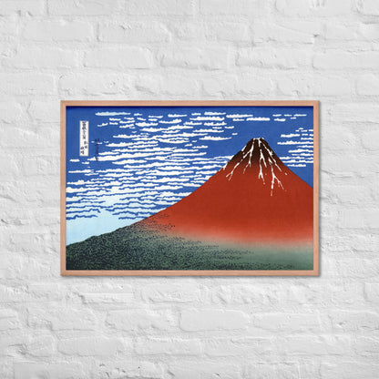 South Wind, Clear Sky (Red Fuji) by Katsushika Hokusai