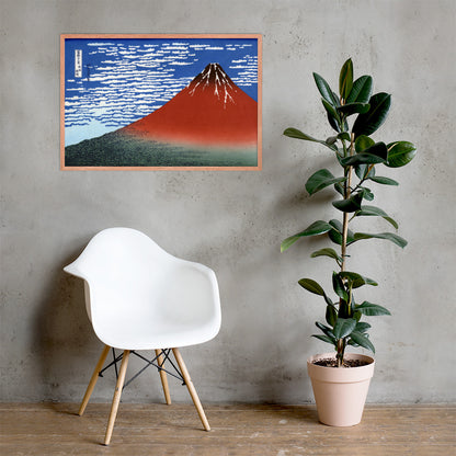 South Wind, Clear Sky (Red Fuji) by Katsushika Hokusai