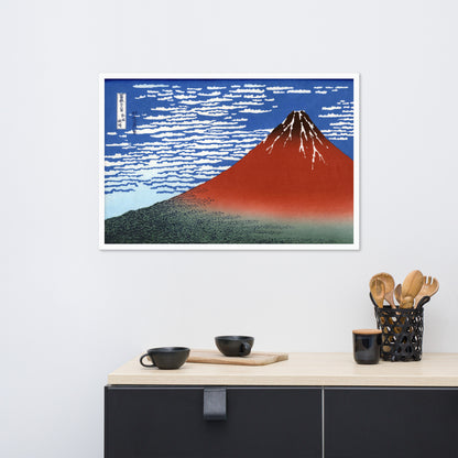 South Wind, Clear Sky (Red Fuji) by Katsushika Hokusai