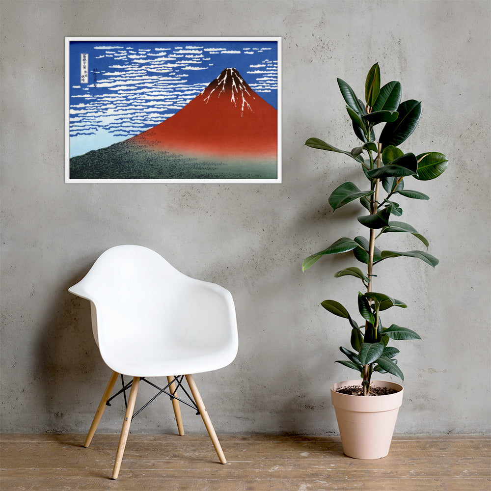 South Wind, Clear Sky (Red Fuji) by Katsushika Hokusai