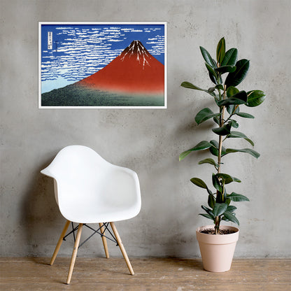 South Wind, Clear Sky (Red Fuji) by Katsushika Hokusai