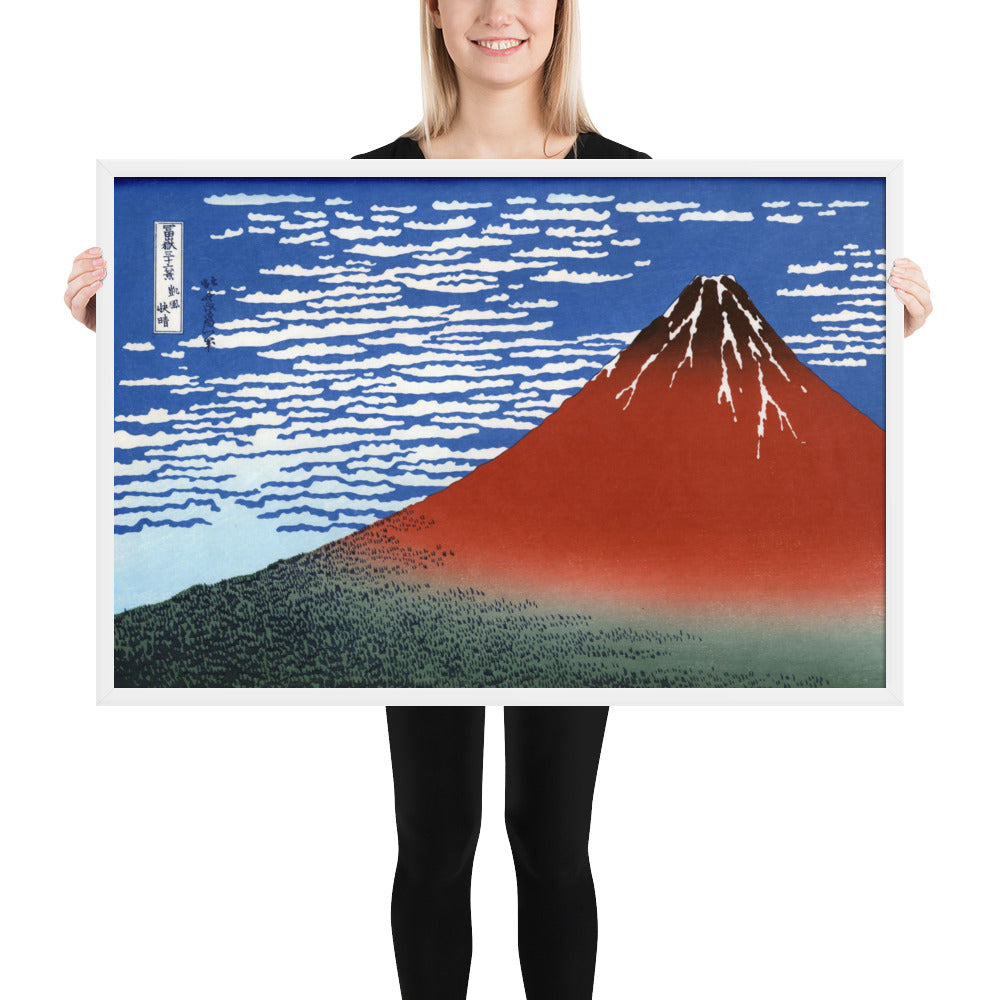 South Wind, Clear Sky (Red Fuji) by Katsushika Hokusai