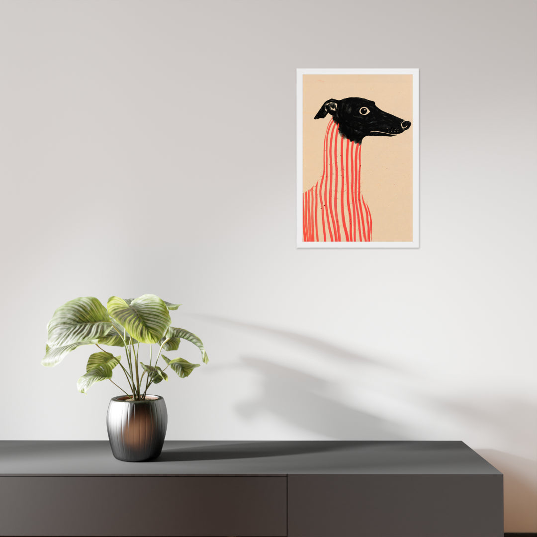 Stripe Hound – Surreal Greyhound