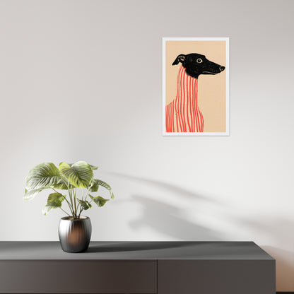 Stripe Hound – Surreal Greyhound