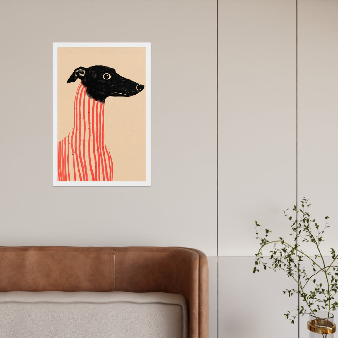 Stripe Hound – Surreal Greyhound