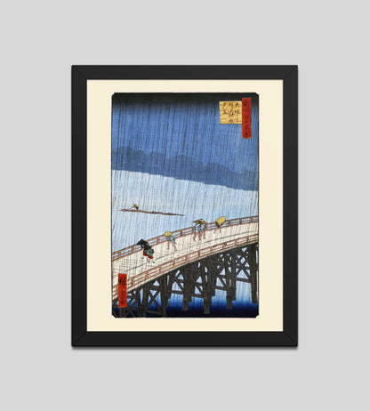 Sudden Shower over Shin-Ōhashi Bridge and Atake by Utagawa Hiroshige