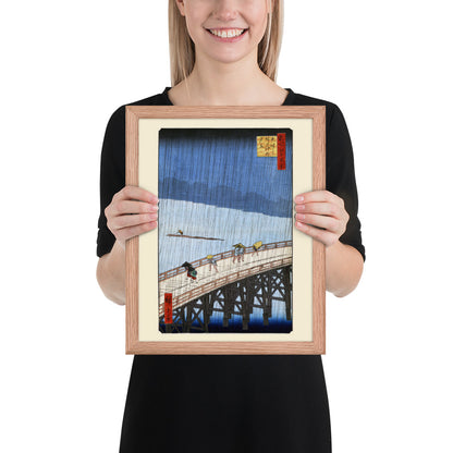 Sudden Shower over Shin-Ōhashi Bridge and Atake by Utagawa Hiroshige