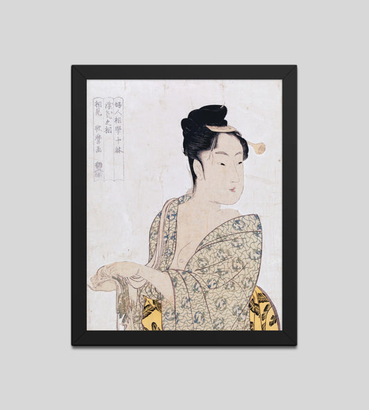 Ten Physiognomic Types of Women, Coquettish type by Kitagawa Utamaro
