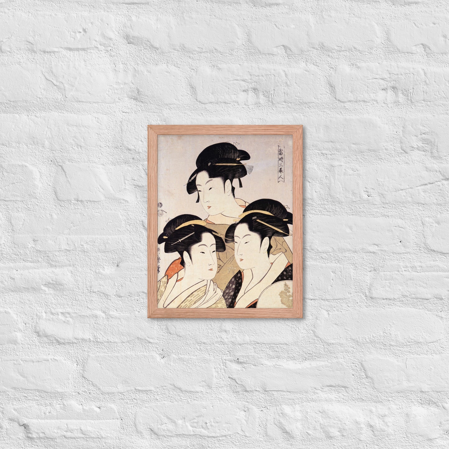 Three Beauties of the Present Day by Kitagawa Utamaro