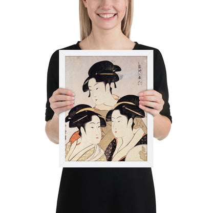 Three Beauties of the Present Day by Kitagawa Utamaro