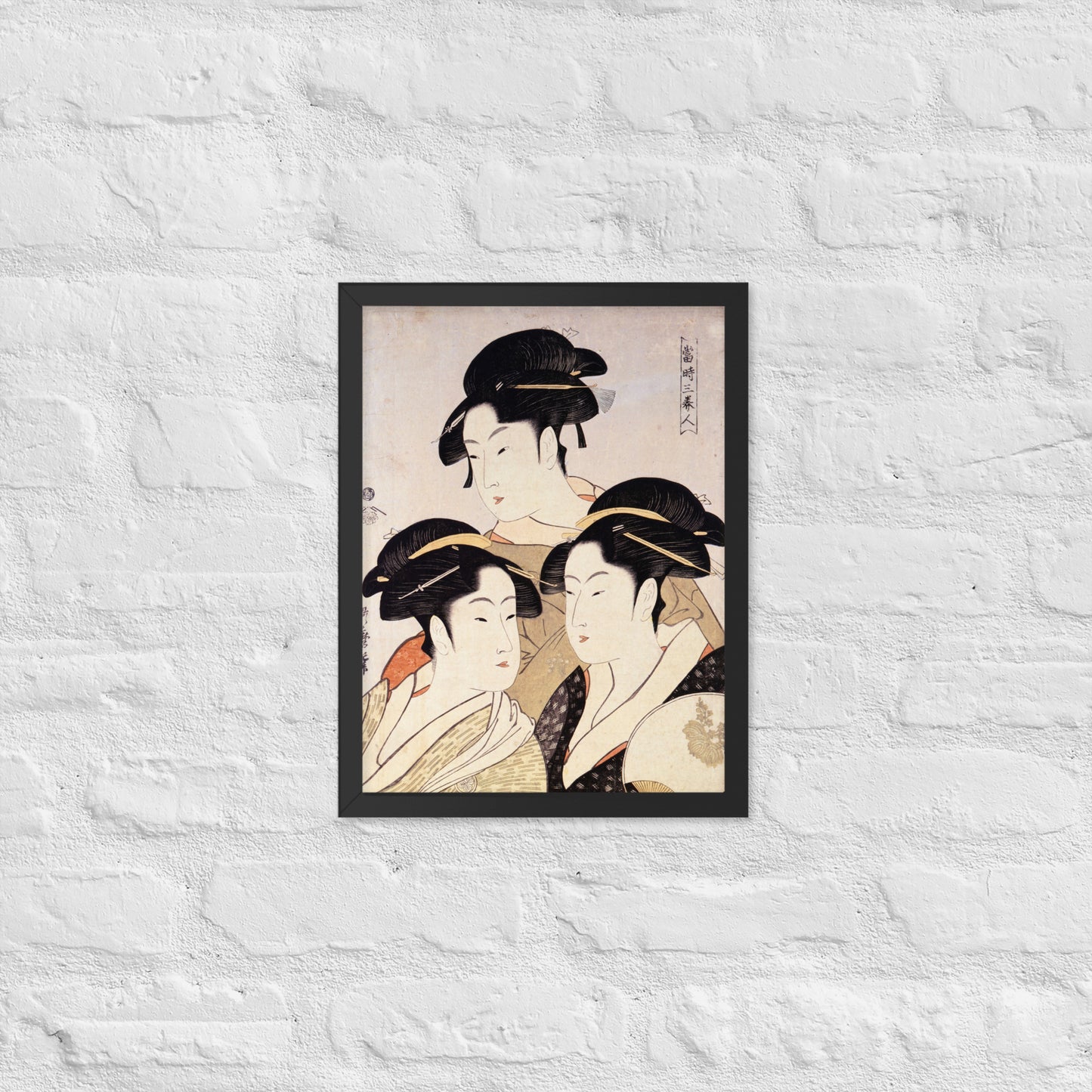 Three Beauties of the Present Day by Kitagawa Utamaro