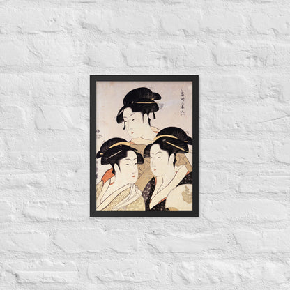 Three Beauties of the Present Day by Kitagawa Utamaro