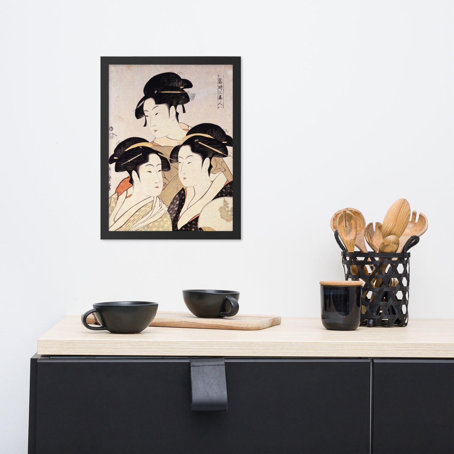 Three Beauties of the Present Day by Kitagawa Utamaro