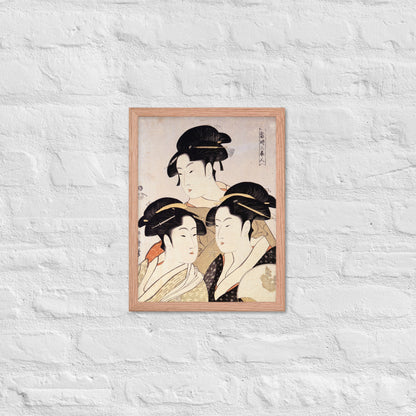 Three Beauties of the Present Day by Kitagawa Utamaro
