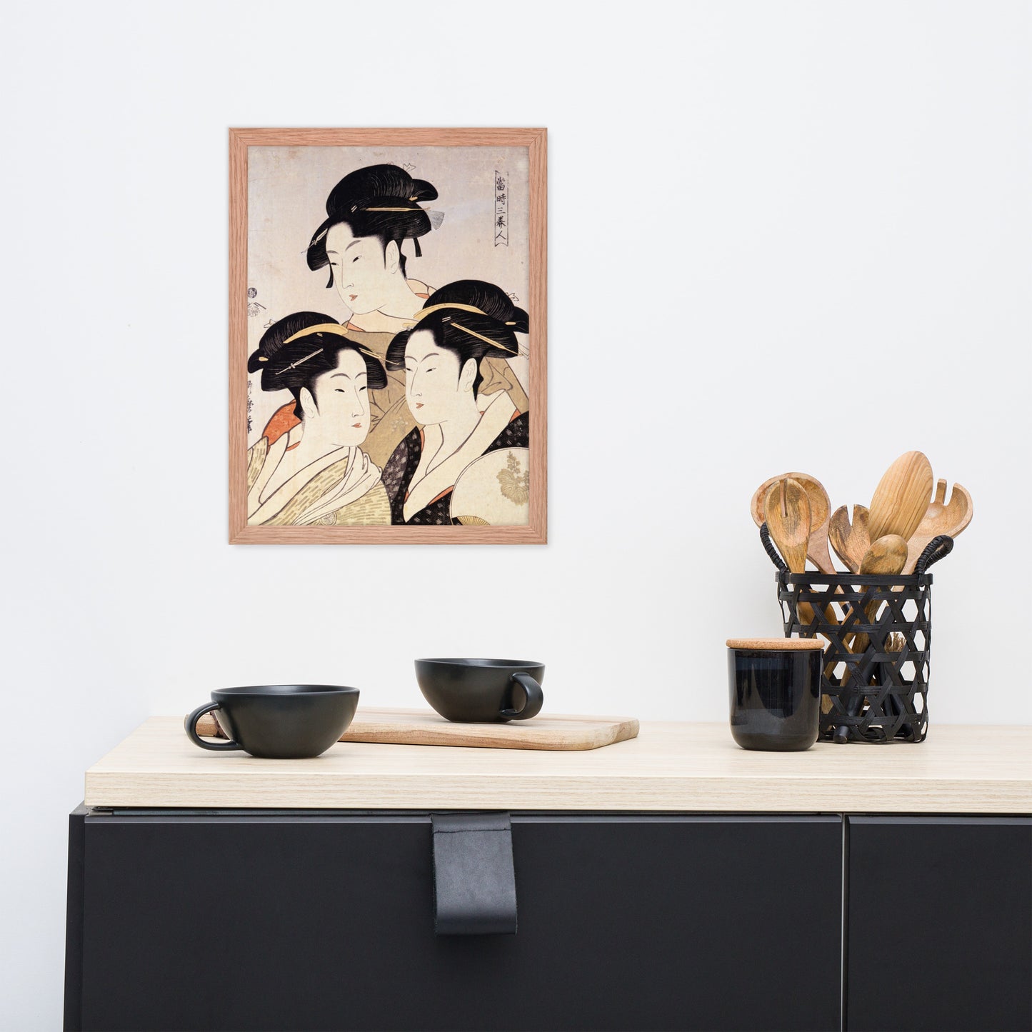 Three Beauties of the Present Day by Kitagawa Utamaro