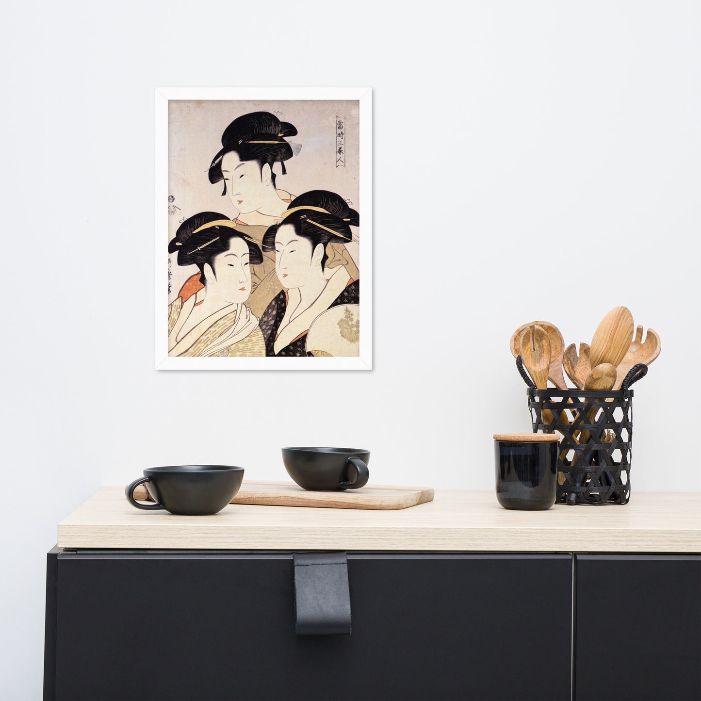 Three Beauties of the Present Day by Kitagawa Utamaro