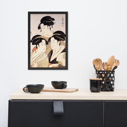 Three Beauties of the Present Day by Kitagawa Utamaro