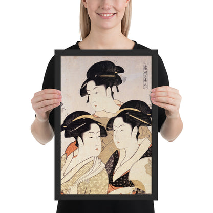 Three Beauties of the Present Day by Kitagawa Utamaro