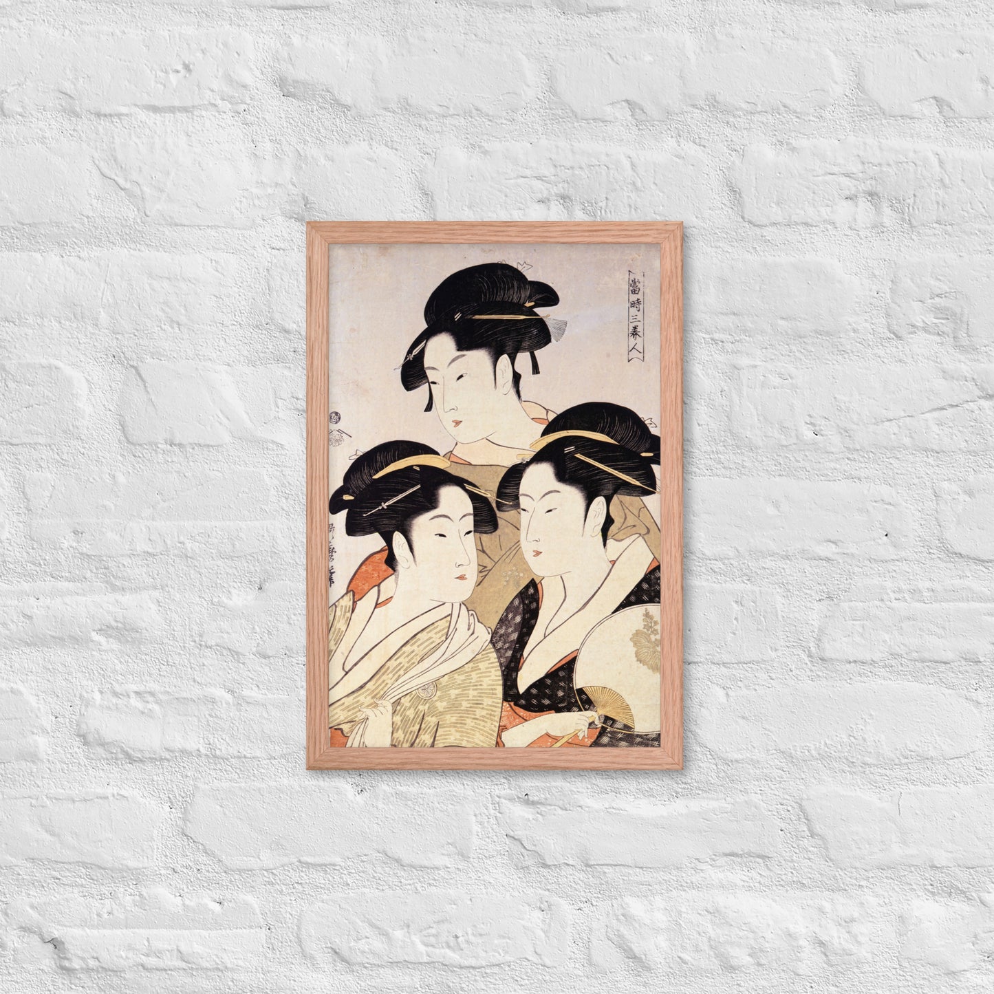 Three Beauties of the Present Day by Kitagawa Utamaro