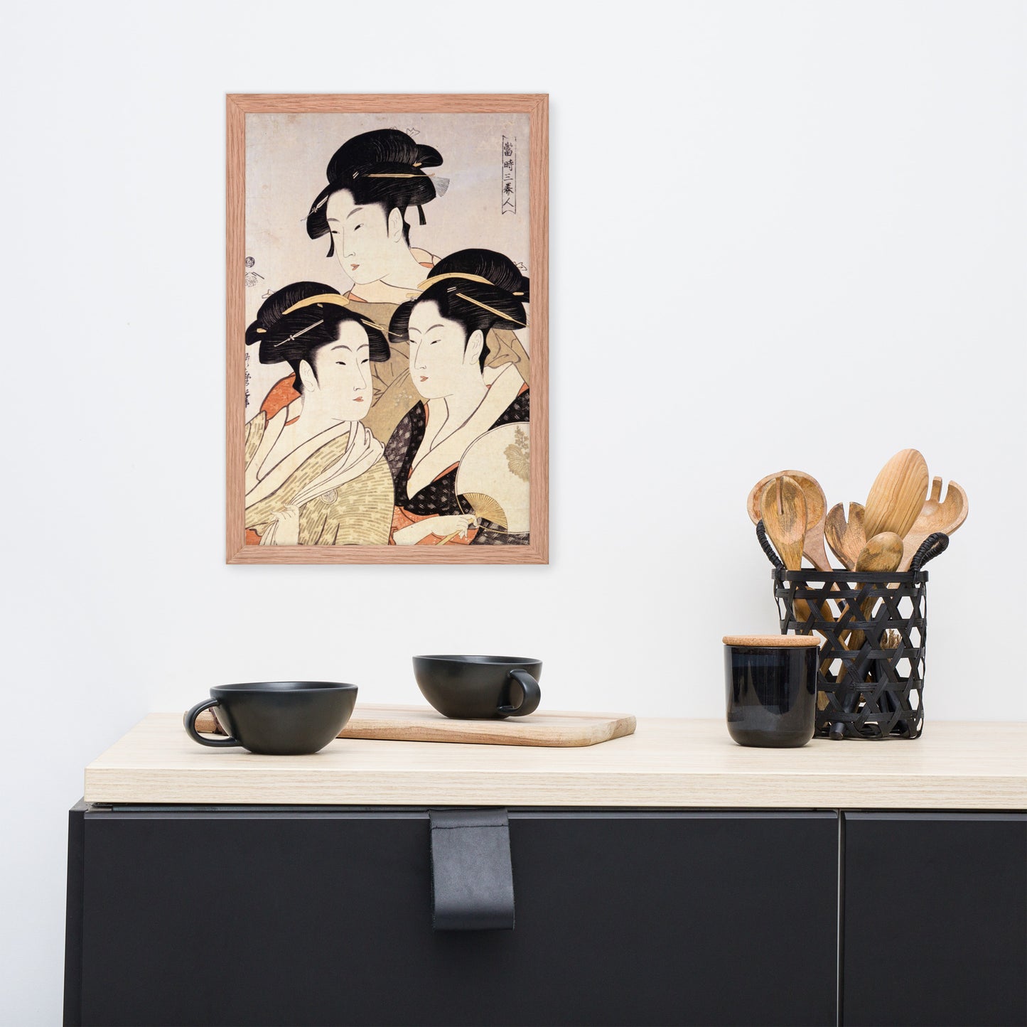 Three Beauties of the Present Day by Kitagawa Utamaro