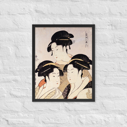 Three Beauties of the Present Day by Kitagawa Utamaro