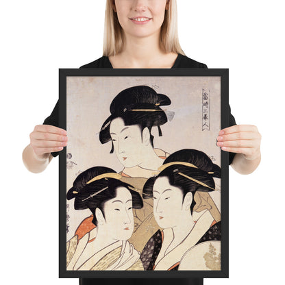 Three Beauties of the Present Day by Kitagawa Utamaro