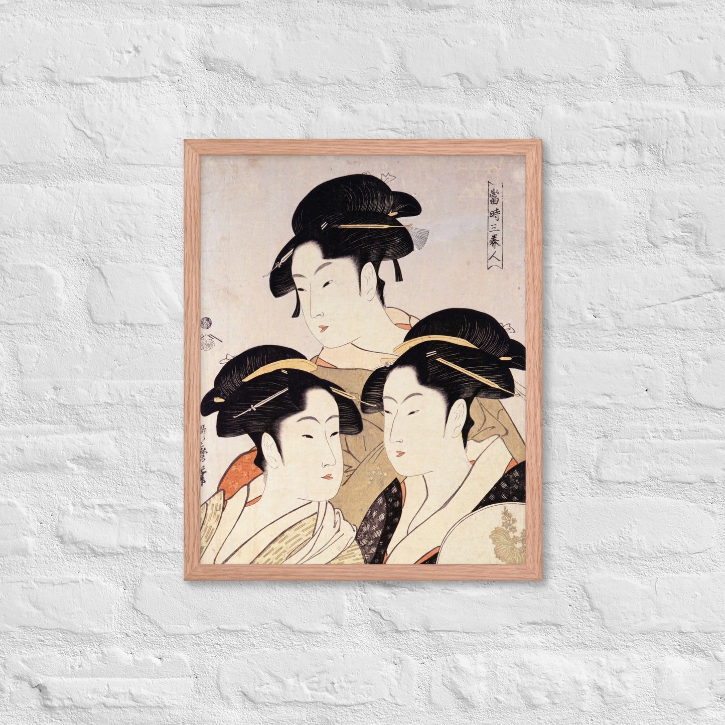 Three Beauties of the Present Day by Kitagawa Utamaro