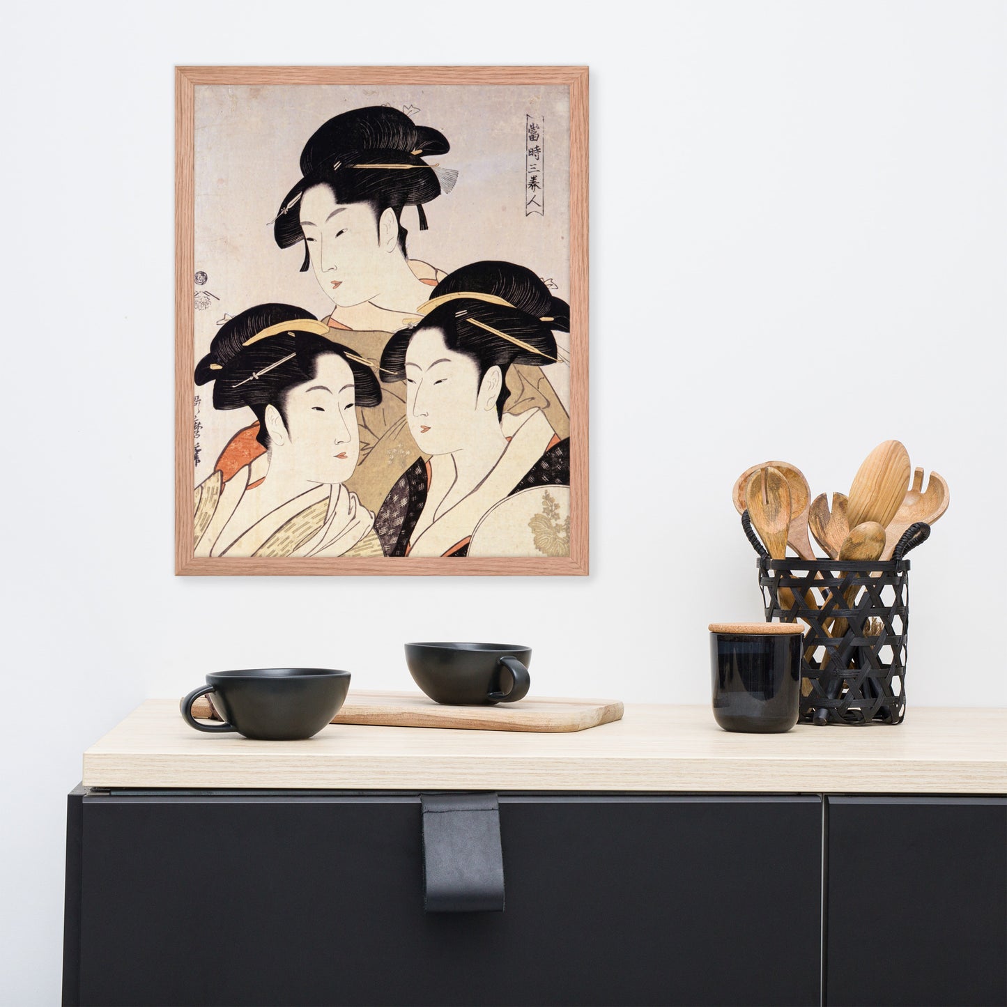 Three Beauties of the Present Day by Kitagawa Utamaro