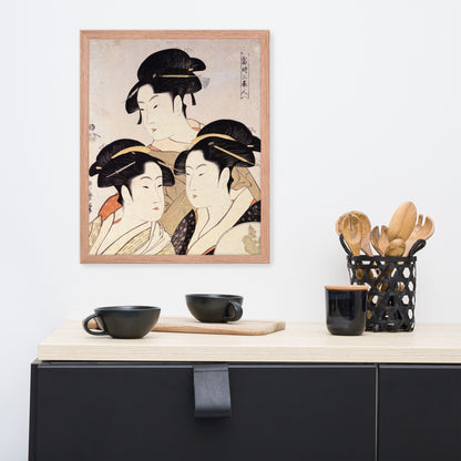 Three Beauties of the Present Day by Kitagawa Utamaro