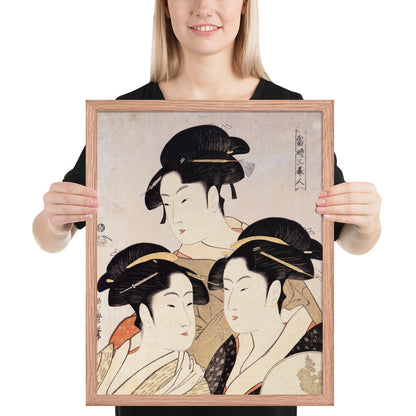 Three Beauties of the Present Day by Kitagawa Utamaro