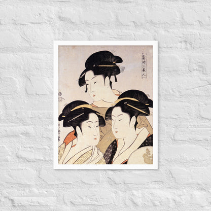 Three Beauties of the Present Day by Kitagawa Utamaro