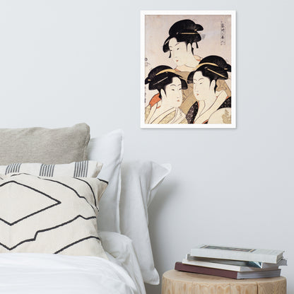 Three Beauties of the Present Day by Kitagawa Utamaro