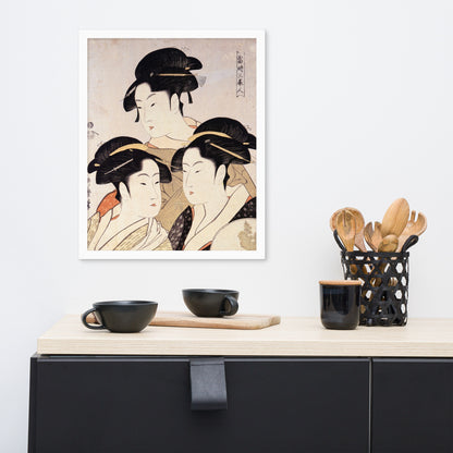 Three Beauties of the Present Day by Kitagawa Utamaro