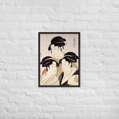 Three Beauties of the Present Day by Kitagawa Utamaro