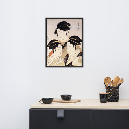 Three Beauties of the Present Day by Kitagawa Utamaro