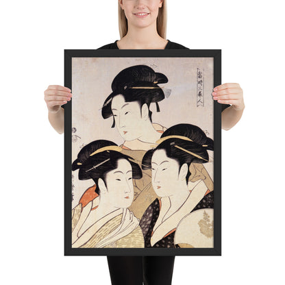 Three Beauties of the Present Day by Kitagawa Utamaro