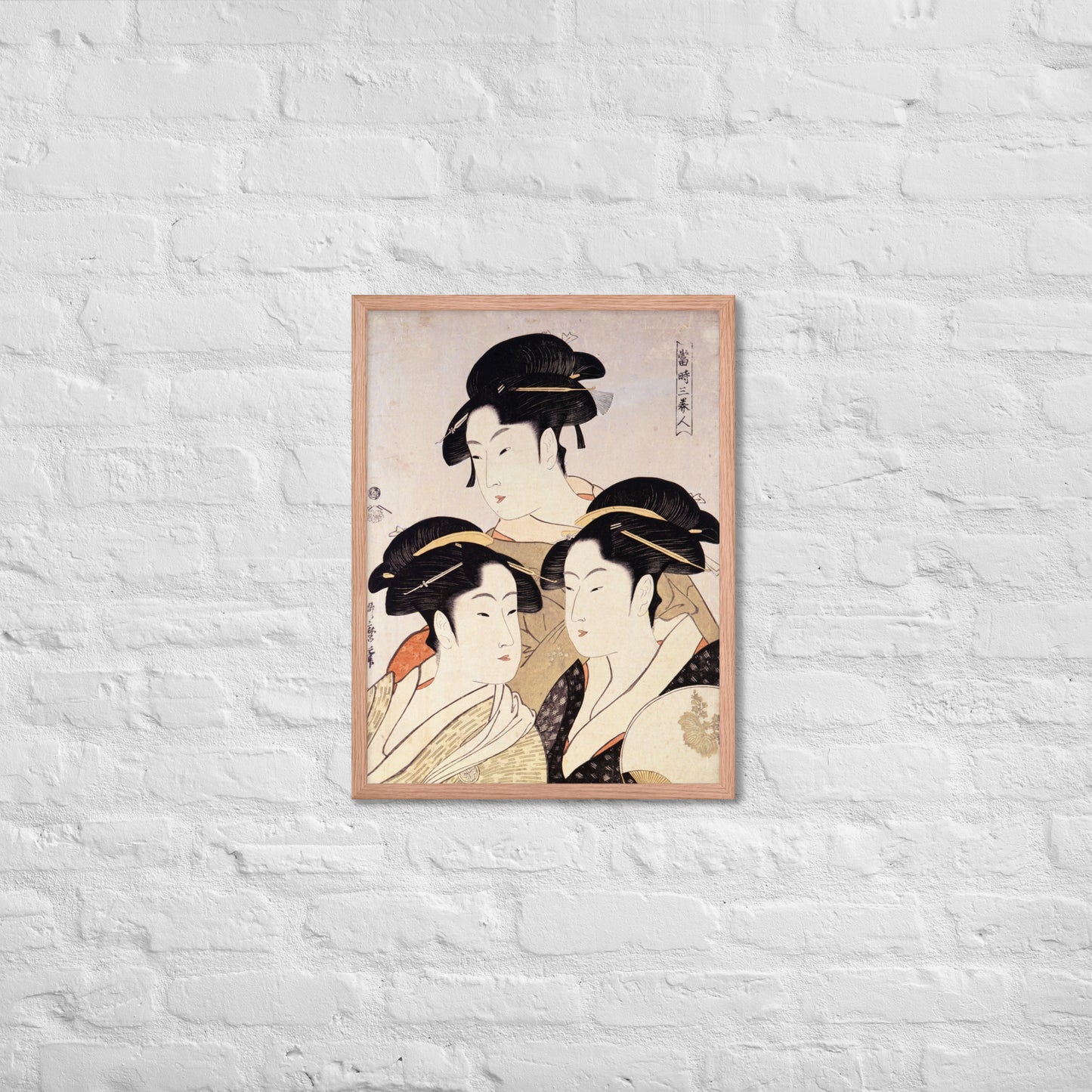 Three Beauties of the Present Day by Kitagawa Utamaro