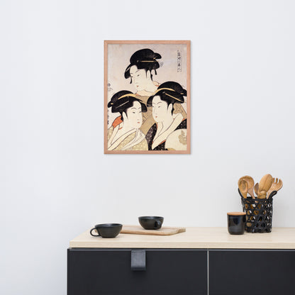 Three Beauties of the Present Day by Kitagawa Utamaro