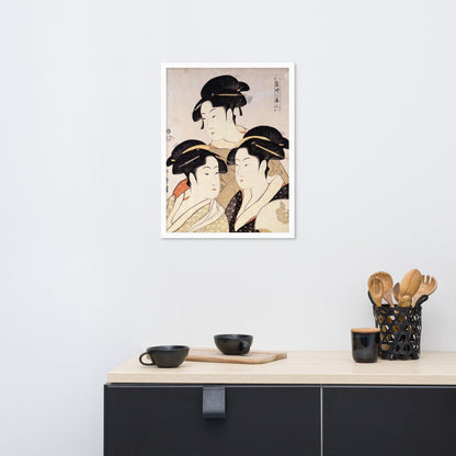 Three Beauties of the Present Day by Kitagawa Utamaro