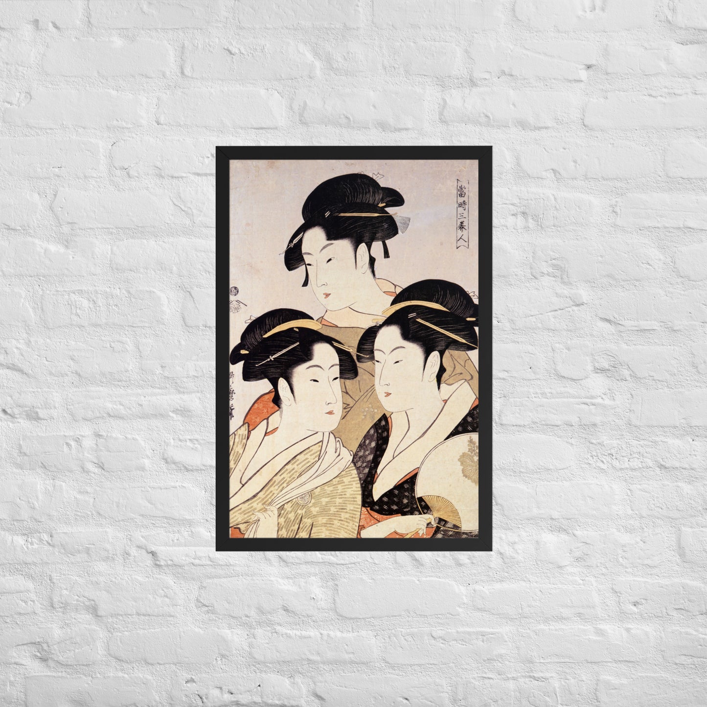 Three Beauties of the Present Day by Kitagawa Utamaro