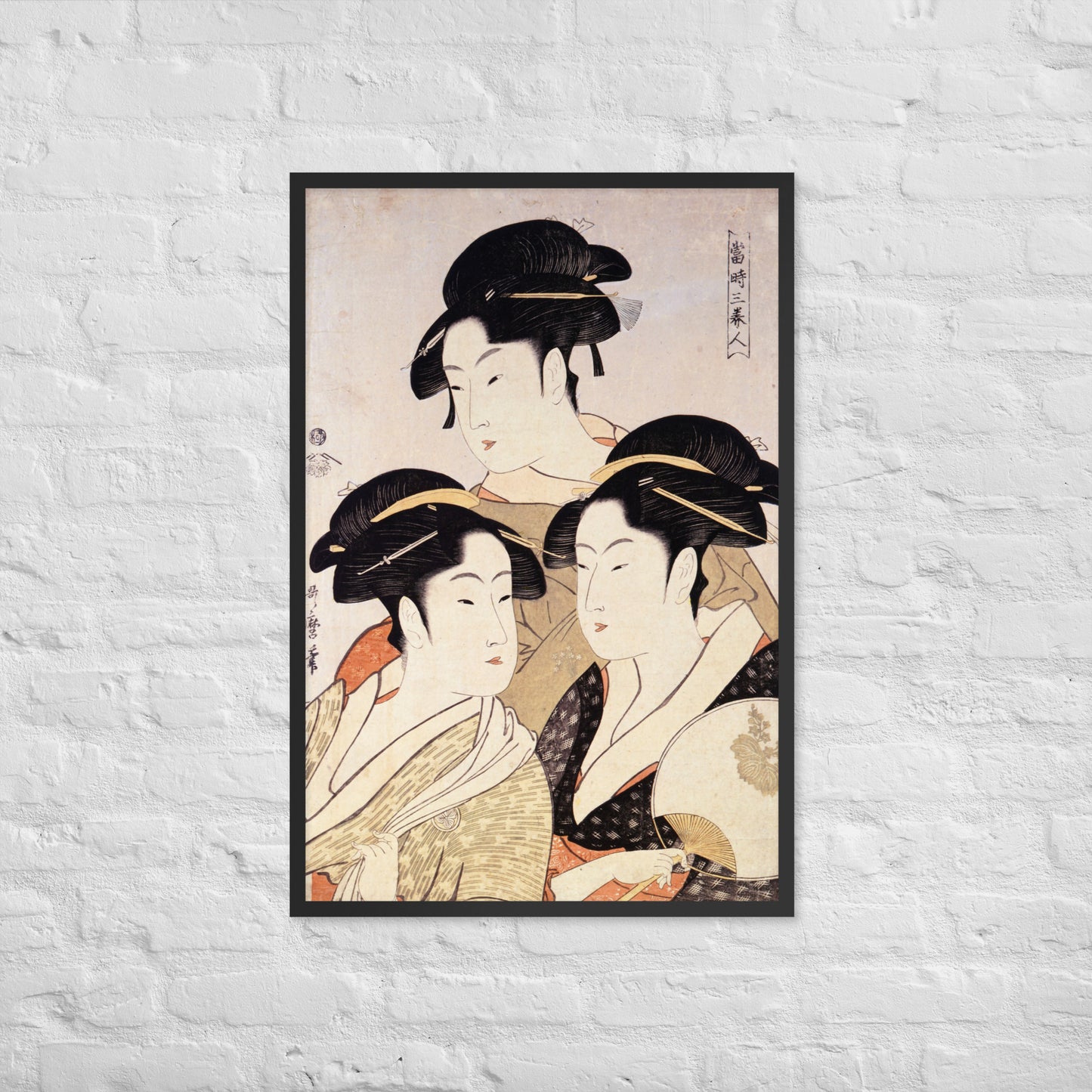 Three Beauties of the Present Day by Kitagawa Utamaro