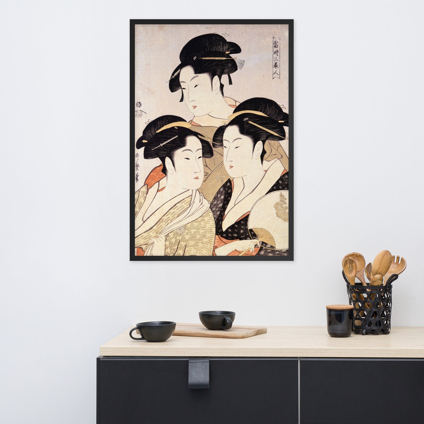 Three Beauties of the Present Day by Kitagawa Utamaro
