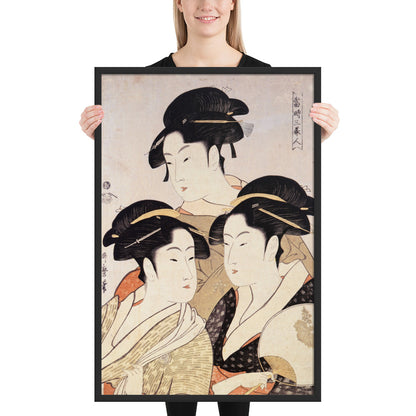 Three Beauties of the Present Day by Kitagawa Utamaro