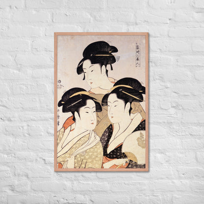 Three Beauties of the Present Day by Kitagawa Utamaro