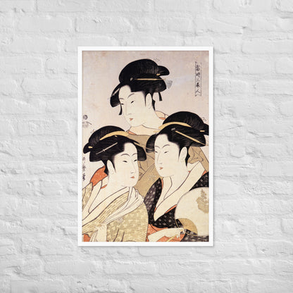 Three Beauties of the Present Day by Kitagawa Utamaro