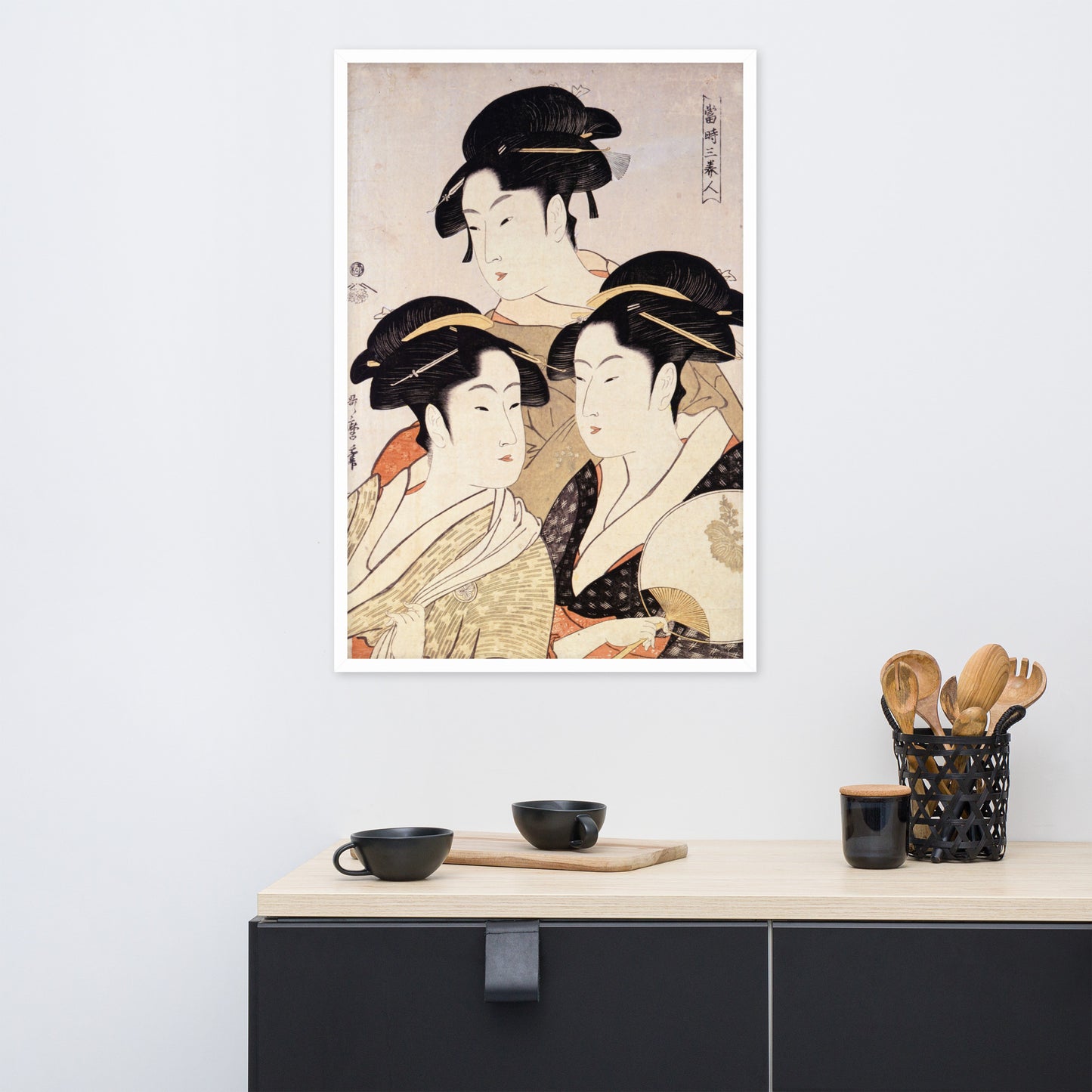 Three Beauties of the Present Day by Kitagawa Utamaro